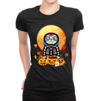 Sloth Sugar Skull Mexico Calavera Dia De Los Muertos Shirt Ladies Fitted T-shirt | Artistshot