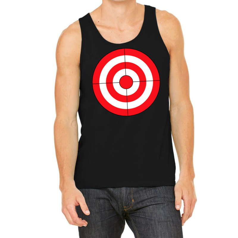 Bulls Eye Target Lazy Diy Halloween Costume Darts Shooting T Shirt Tank Top | Artistshot