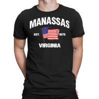 Manassas Virginia Va Usa Stars & Stripes Vintage Style T-shirt | Artistshot