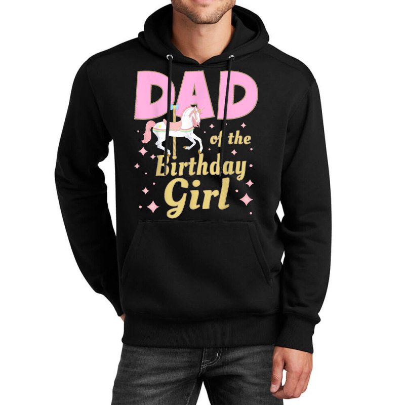 Mens Carousel Party Family Matching Dad 1st First Birthday Girl Unisex Hoodie | Artistshot