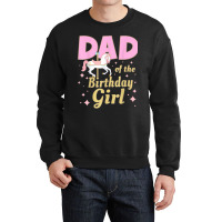 Mens Carousel Party Family Matching Dad 1st First Birthday Girl Crewneck Sweatshirt | Artistshot