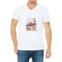 Funny Chemistry Sloth Art Gift V-neck Tee | Artistshot