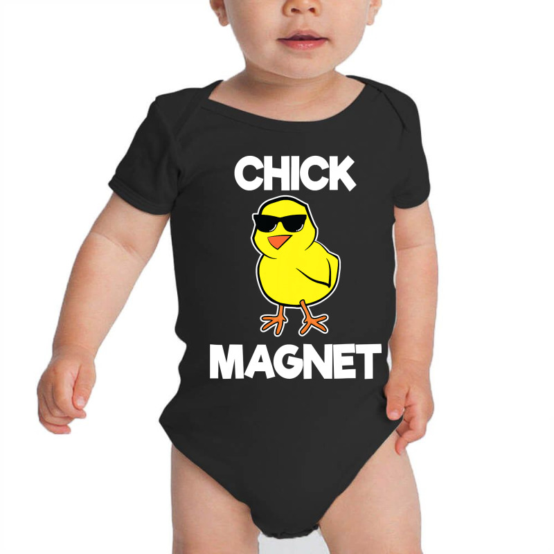 Chick Magnet Shirt Funny Boys Kids Easter Cool Chick T Shirt Baby Bodysuit by LoriMccarty89 | Artistshot