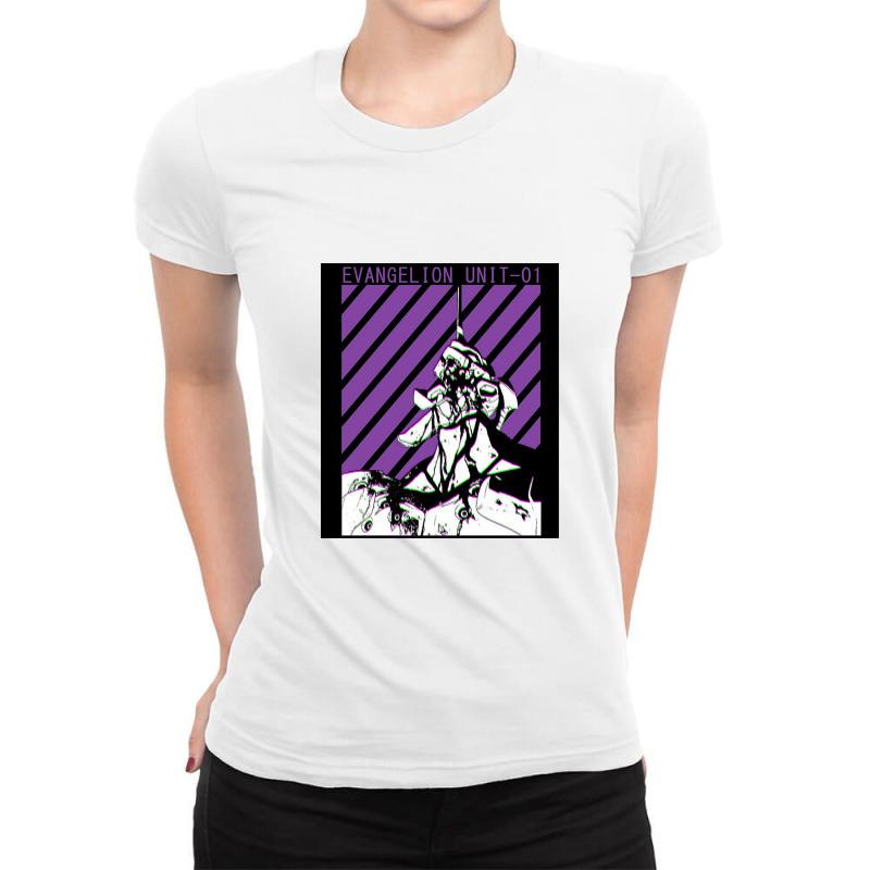 Evangelion Unit 01 Ladies Fitted T-Shirt by lainmundur | Artistshot