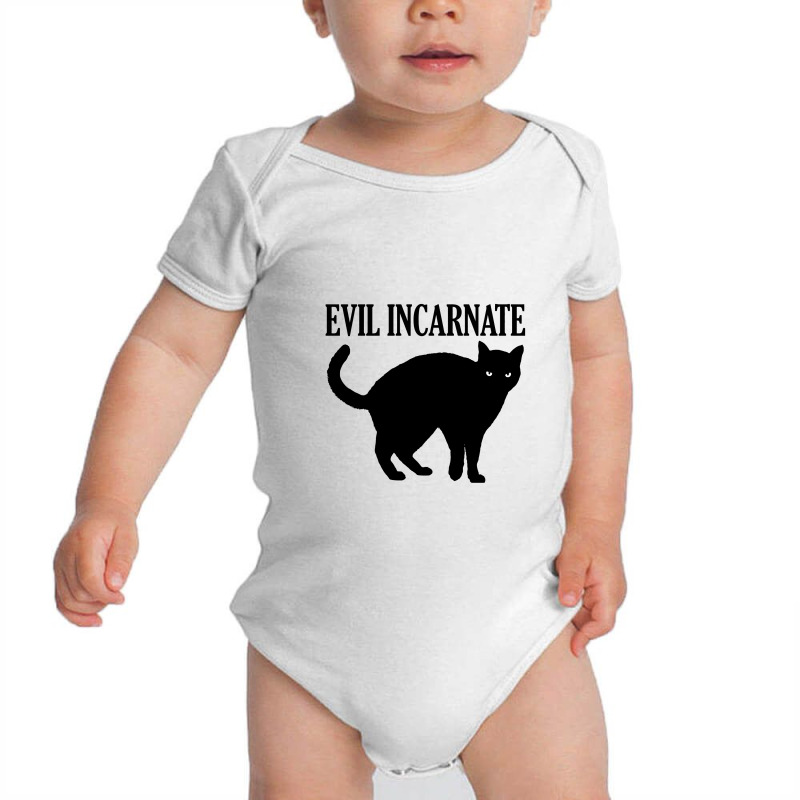 Evil Incarnate Black Cat Baby Bodysuit by lainmundur | Artistshot