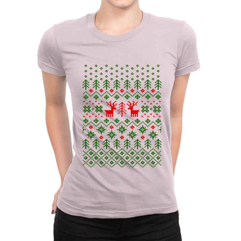 Love Enjoy Christmas Ladies Fitted T-Shirt by zigaz gasta | Artistshot