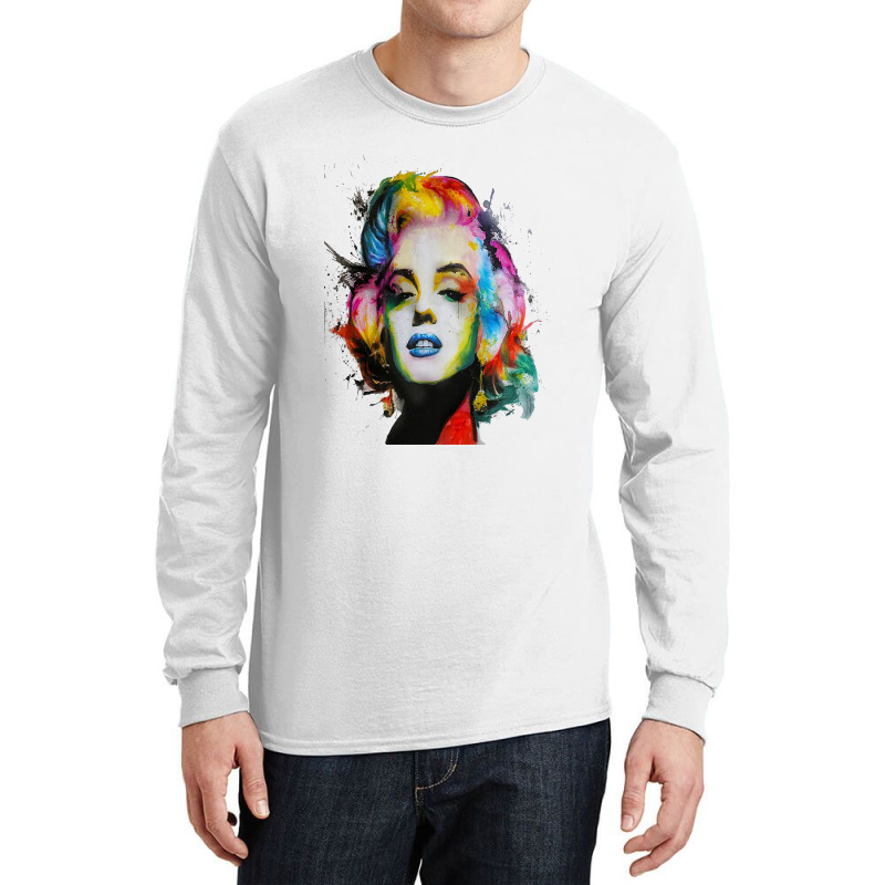 Marilyn Long Sleeve Shirts by EGYBOY | Artistshot