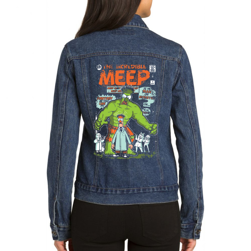 Incredible Meep Ladies Denim Jacket by Ha Thu | Artistshot