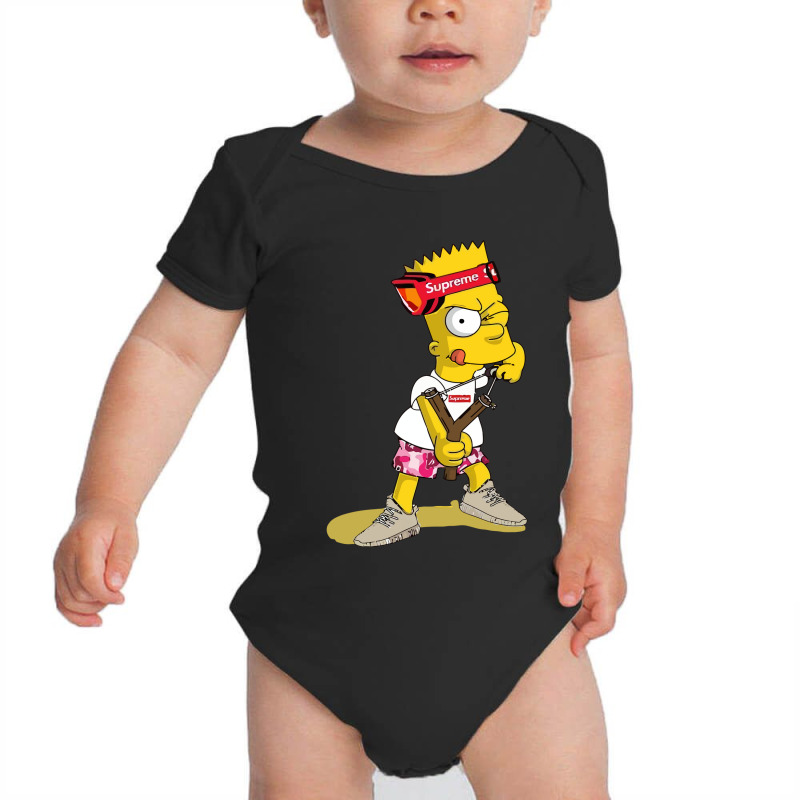 The Simpson Bart Baby Bodysuit by Viscount Art | Artistshot