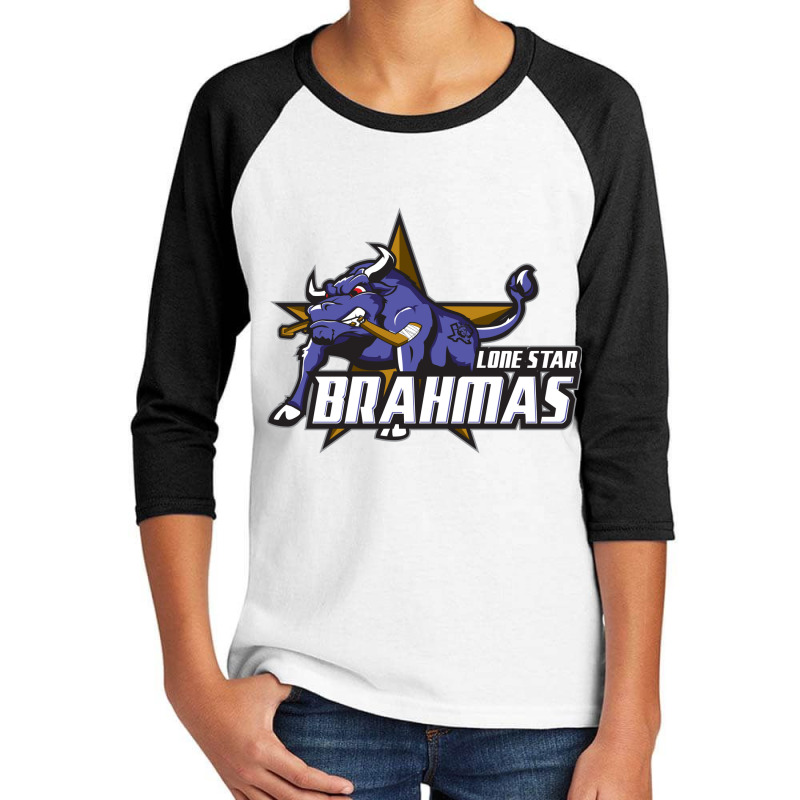 Lone Star Brahmas Youth 3/4 Sleeve by driptip | Artistshot