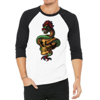 Quetzalcoatl Skull Aztec Feathered Serpent Mayan Inca T Shirt 3/4 Sleeve Shirt | Artistshot