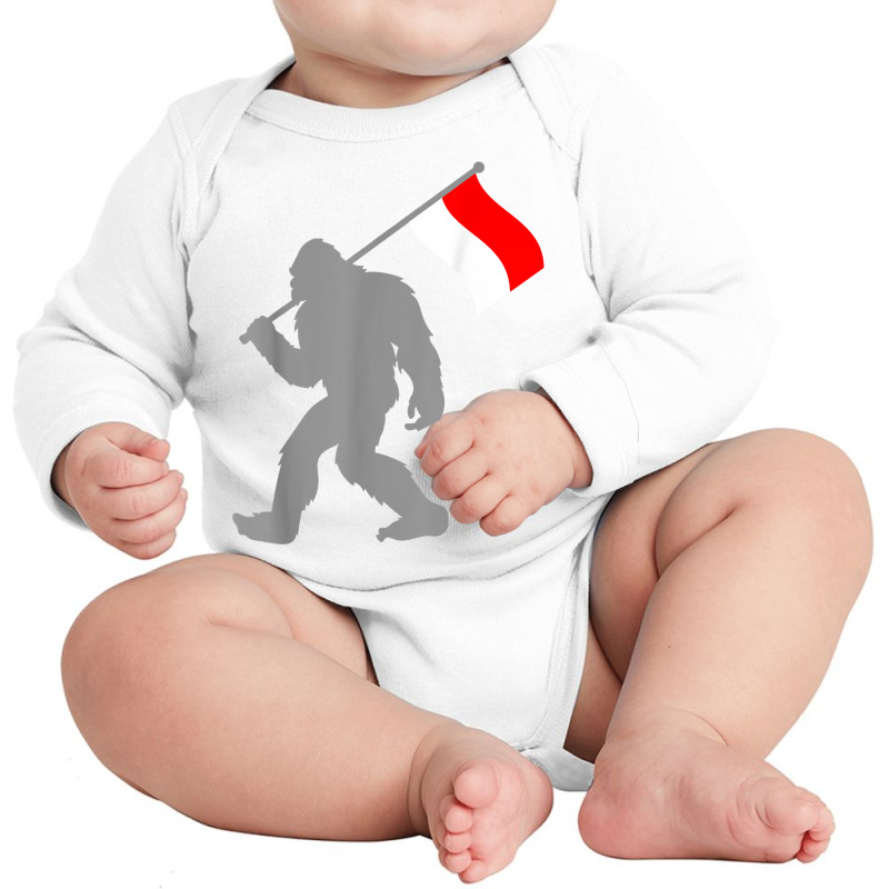 Indonesian Flag On Indonesia Flag T Shirt Long Sleeve Baby Bodysuit | Artistshot