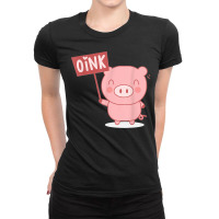 Oink Cute Pig Lover Pig Farming Farmer Piglet Farm Animal Ladies Fitted T-shirt | Artistshot