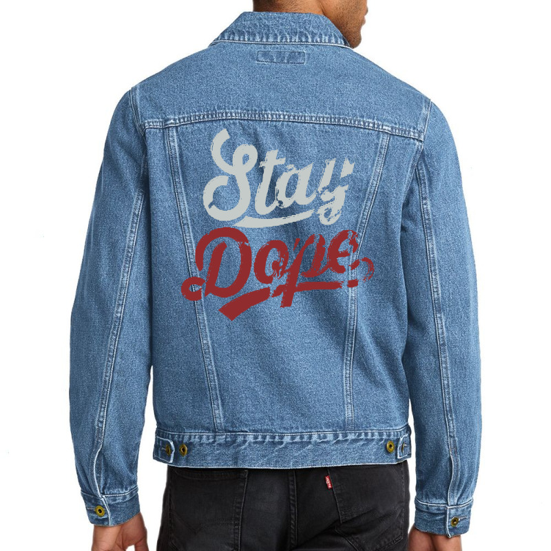 Custom Stay Dope Men Denim Jacket By 