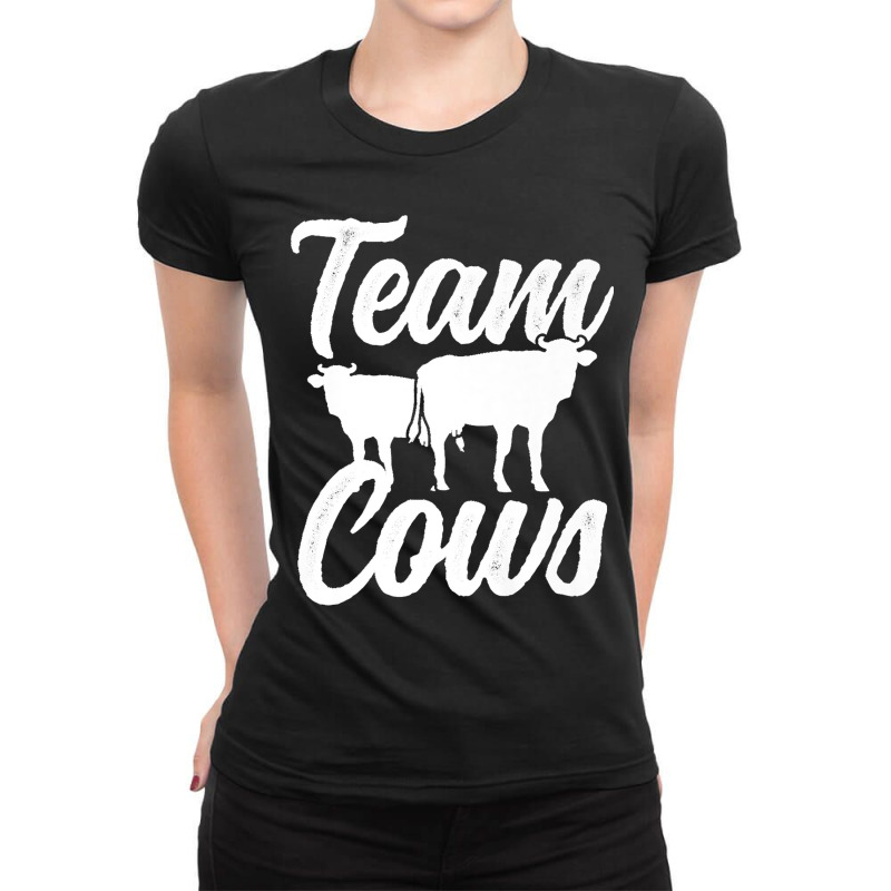 Team Cows Lover Animals Farm Cow Premium Ladies Fitted T-Shirt by EaglesonBonnie | Artistshot