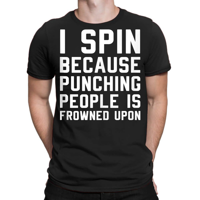 Punching People Spin Class Funny Spinning Indoor Cycling Gym Tank Top T-shirt | Artistshot