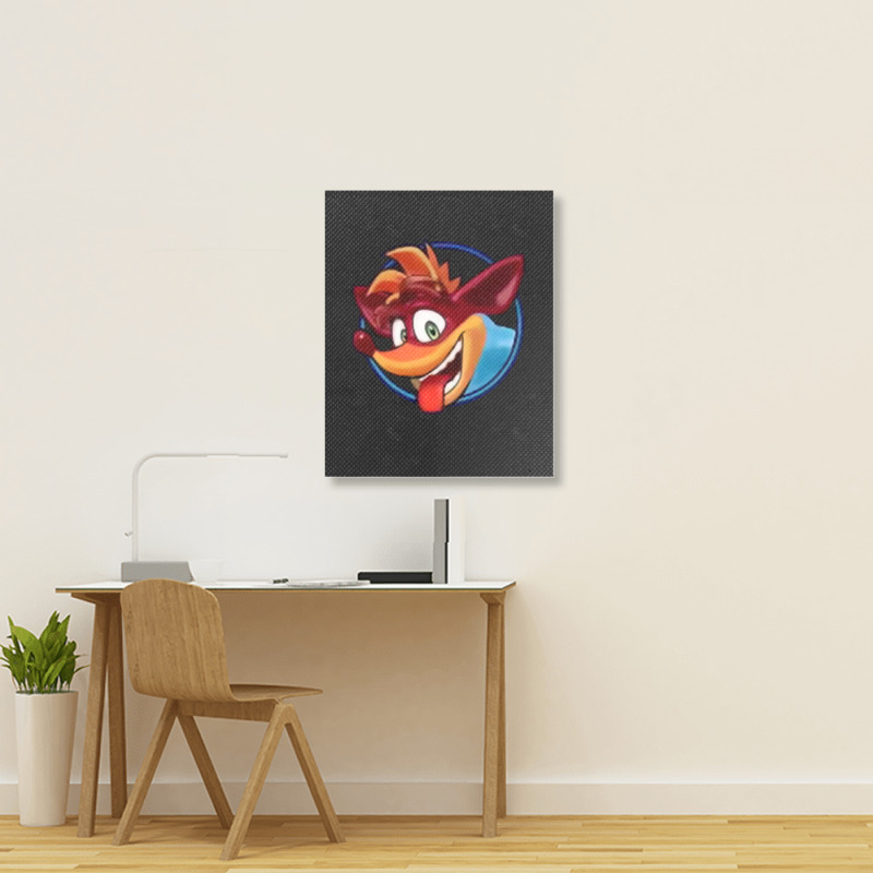 Ctr - Fuzzy Crusader Portrait Canvas Print | Artistshot