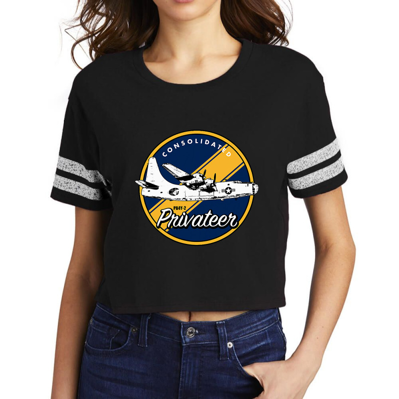 Wwii Consolidated Pb4y2 Privateer Veteran Veterans Day Xmas Scorecard Crop Tee by bakien89 | Artistshot