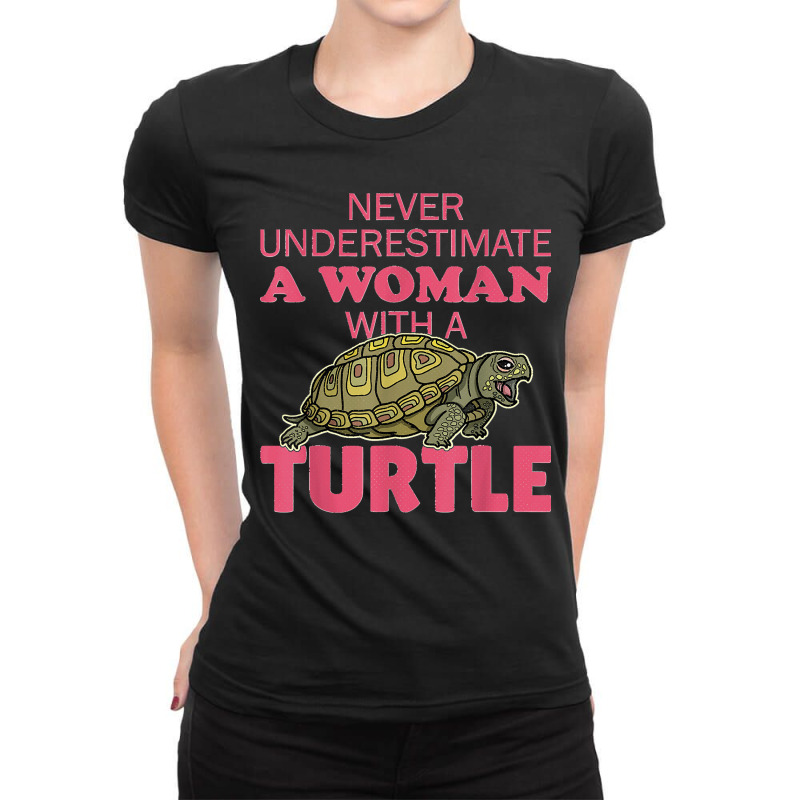 Turtle Sea Testudinata Biologist Zoology Ladies Fitted T-Shirt by EaglesonBonnie | Artistshot