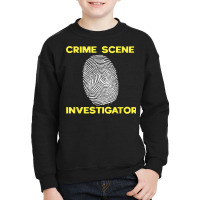 Crime Scene Investigator Private Detective Secret Spy T Shirt Youth Sweatshirt | Artistshot