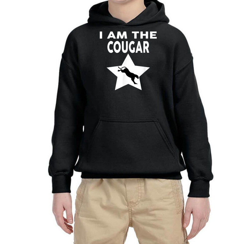 I Am The Cougar T Shirt Funny Cougar T Shirt Youth Hoodie by crineraullamasqo | Artistshot