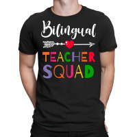 Awesome Bilingual Teacher Squad Funny Colleague T Shirt T-shirt | Artistshot