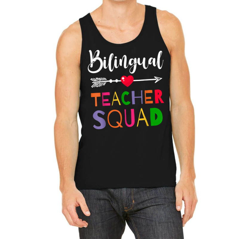 Awesome Bilingual Teacher Squad Funny Colleague T Shirt Tank Top by caulkyuladdenrxi | Artistshot