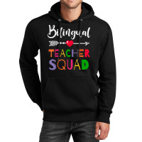 Awesome Bilingual Teacher Squad Funny Colleague T Shirt Unisex Hoodie | Artistshot