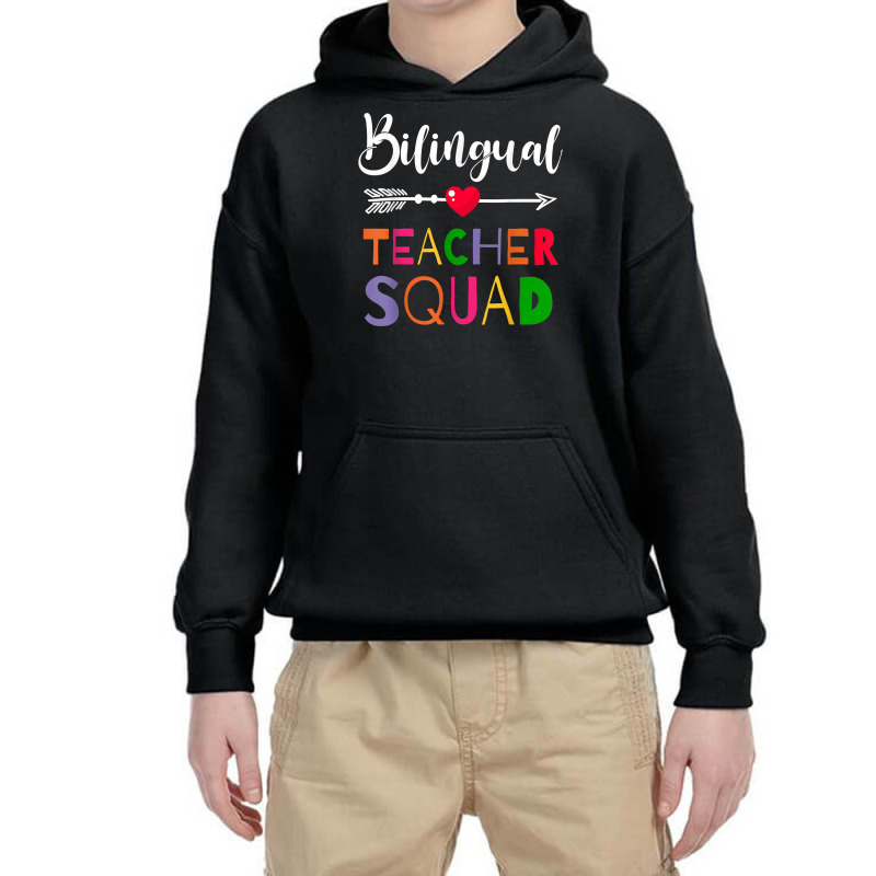 Awesome Bilingual Teacher Squad Funny Colleague T Shirt Youth Hoodie by caulkyuladdenrxi | Artistshot