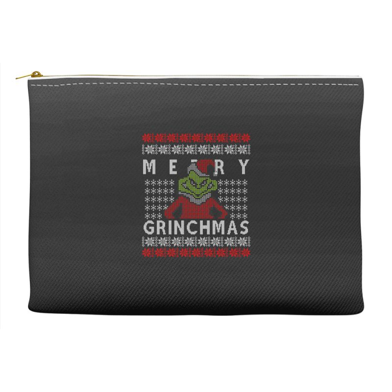 Ugly Christmas Merry Grinchmas Accessory Pouches | Artistshot