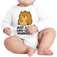 Just A Boy Who Loves Marmots T Shirt Long Sleeve Baby Bodysuit | Artistshot