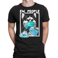 Siberian Husky Dog Wearing Facemask Hand Sanitizer Ew People T-shirt | Artistshot