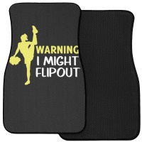 Funny Cheerleader Warning I Might Flip Out Dancing Squad Front Car Mat | Artistshot