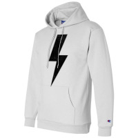 Retro Distressed Bolt Lightning Black Design Sweatshirt Champion Hoodie | Artistshot