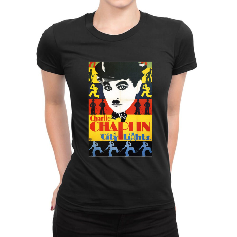 Gifts Idea Chaplin Man Mens Womens Ladies Fitted T-Shirt by ElisaArtists | Artistshot