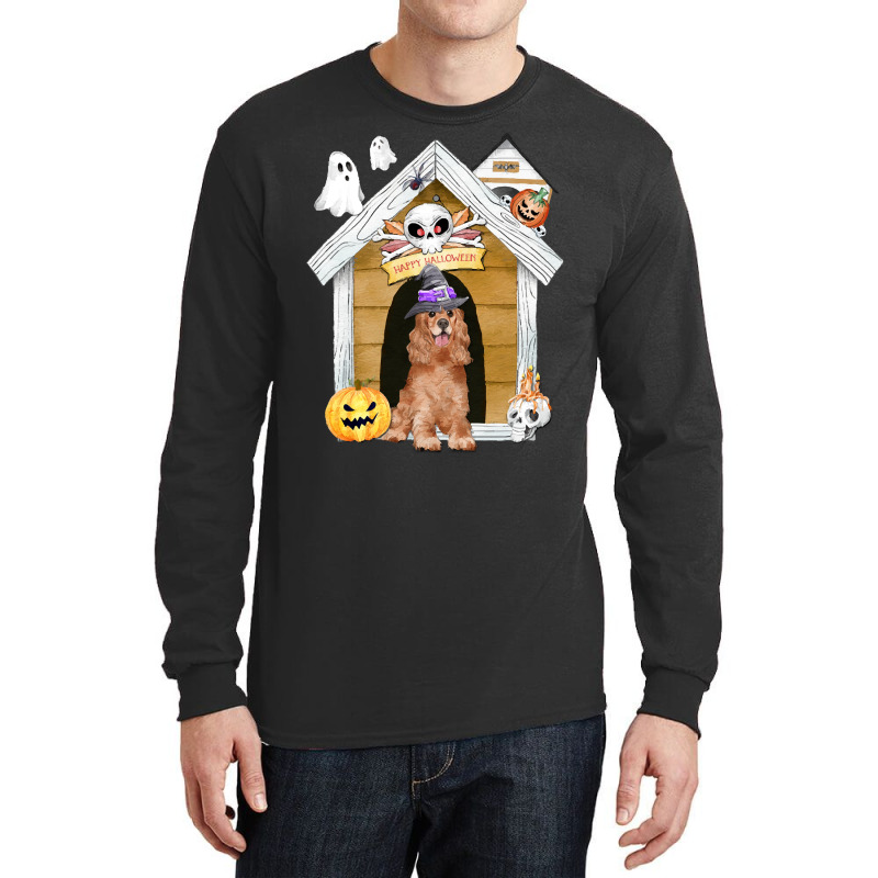 Funny Halloween Cocker Spaniel Dog T  Shirt Halloween Cocker Spaniel D Long Sleeve Shirts by cauliflowermortgage | Artistshot