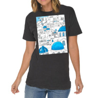 Santorini Blue And White Paradise Vintage T-shirt | Artistshot