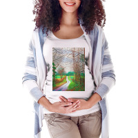 David The Arrival Spring In Woldgate Maternity Scoop Neck T-shirt | Artistshot