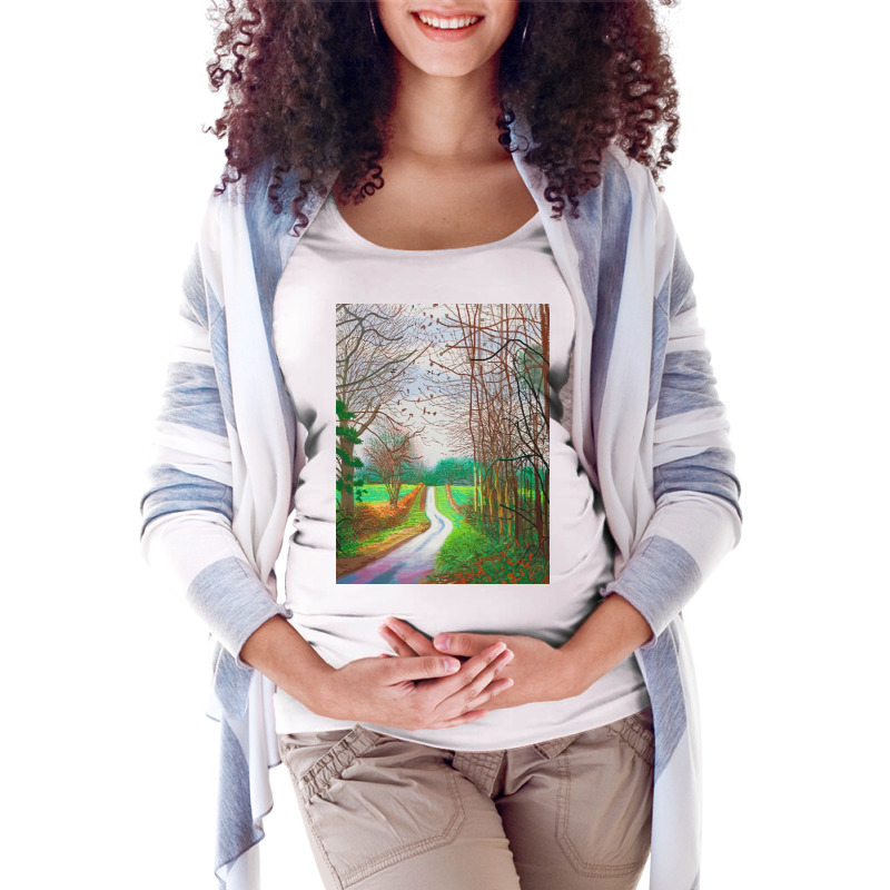 David The Arrival Spring In Woldgate Maternity Scoop Neck T-shirt by Kelly J | Artistshot