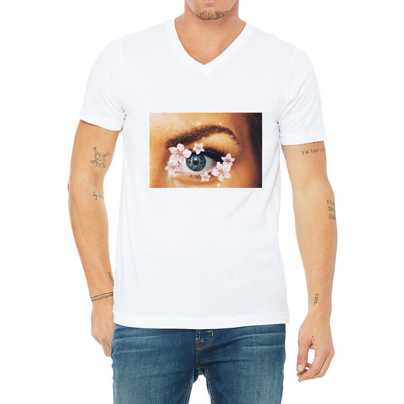 3d Eye Printing V-neck Tee | Artistshot