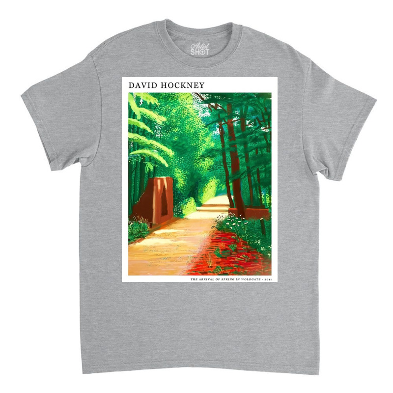 David The Arrival Hockney Of Spring Classic T-shirt by Kelly J | Artistshot