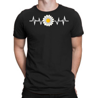 Daisy T  Shirt Flower Daisy Heartbeat T  Shirt T-shirt | Artistshot