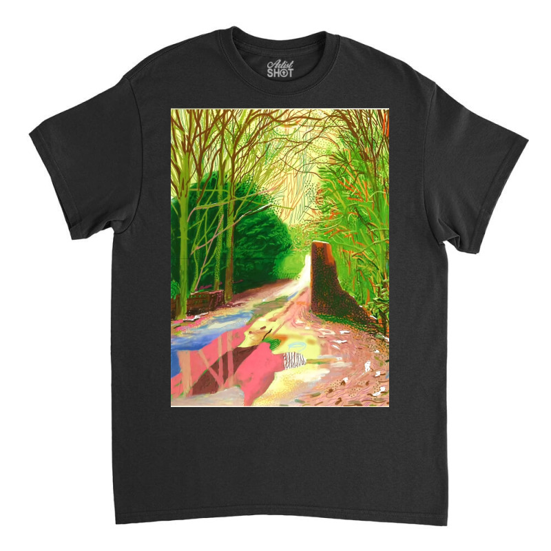 David Hockney The Arrival Of Spring Classic T-shirt by natashasawtell | Artistshot