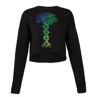 Dna Tree T  Shirt D N A Tree Of Life Genetics Colorful Biology Science Cropped Sweater | Artistshot