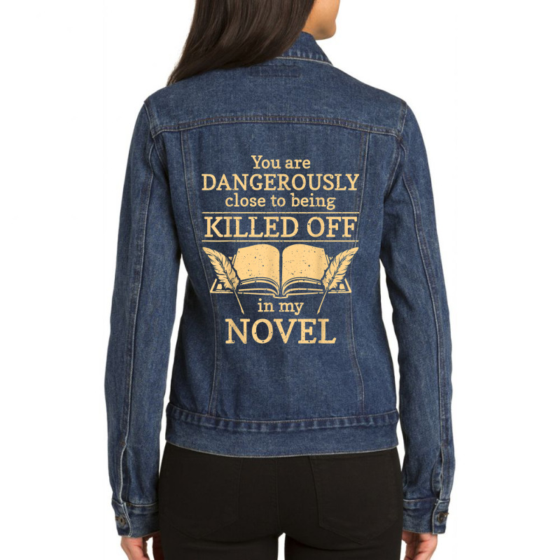 Author Writer Novelist T Shirt Copy Ladies Denim Jacket by Jeffrey_Insalaco | Artistshot