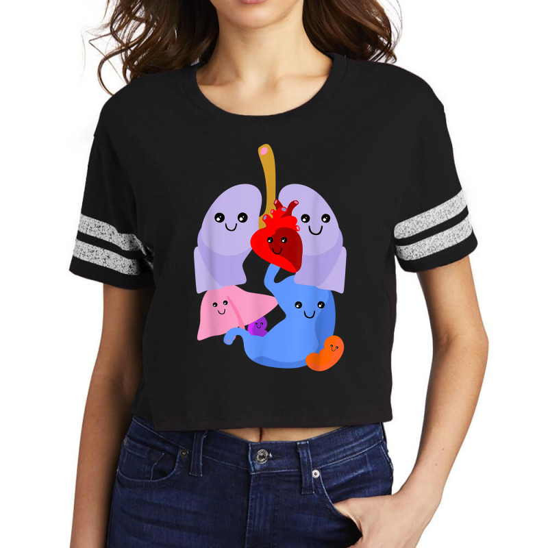 Anatomy Physiology Heart Lungs Vital Organs Illustration T Shirt Scorecard Crop Tee by caulkyuladdenrxi | Artistshot