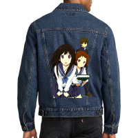 Retro Vintage Chitanda Eru Funny Gifts Men Men Denim Jacket | Artistshot