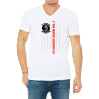 Strike Fighter Squadron 154 (vfa 154) American Flag T Shirt V-neck Tee | Artistshot