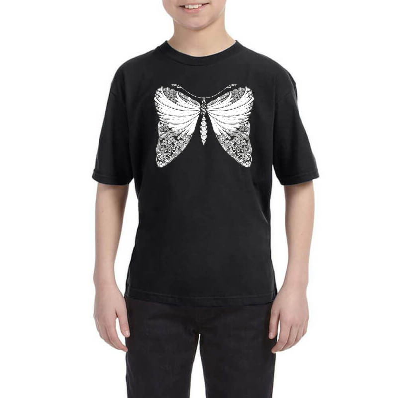 Butterfly Illustration Youth Tee by Zentura | Artistshot