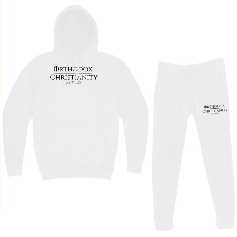 Orthodox Christianity Est. 33 A.d. Long Sleeve T Shirt Hoodie & Jogger Set | Artistshot